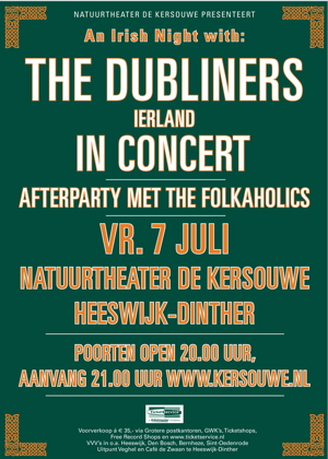 dubliners in de kersouwe - poster